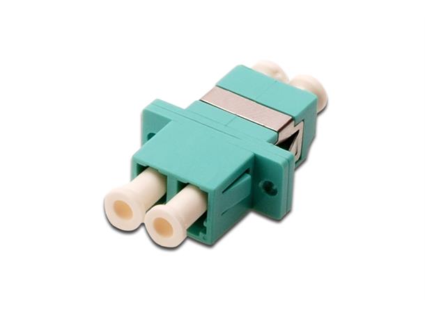 LC adapter duplex OM3 Aqua