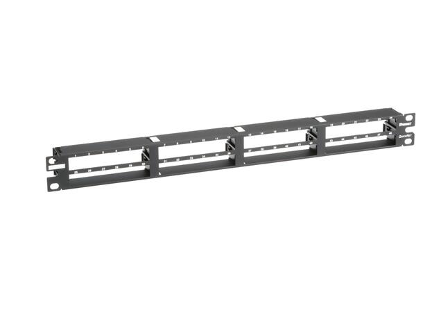QuickNet SFQ 19" 48 ports patchpanel 1U Panduit, Uskjermet 