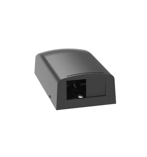 Panduit Uttak Påvegg Sort for 2 Mini-Com moduler