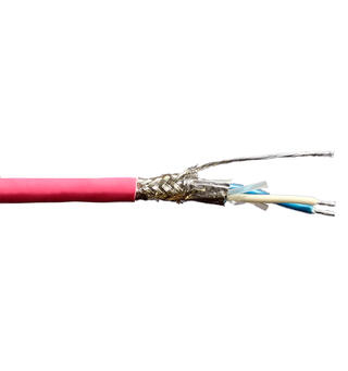Single Pair Ethernet AWG22 med jordtråd Belden Dca 500mT pink RAL 4003