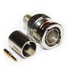 BNC male 3G crimp for Belden 1694A/ANH/F 75 Ohm
