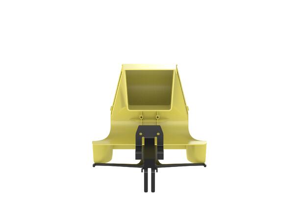 FiberRunner 4x4" Spill-over beslag, Gul Panduit 