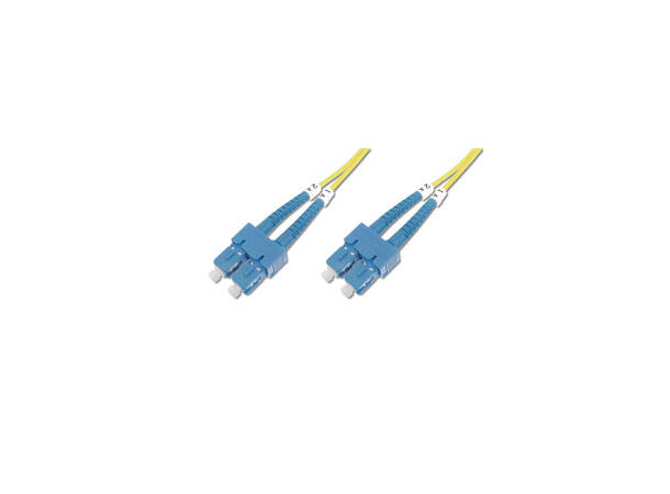 Patch Fiber OS1 SC/SC Gul 7m Duplex Halogenfri 3mm 