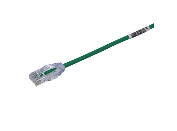 Patch kat6 UTP HF Grønn 20m, AWG28 Panduit miniatyrpatch 