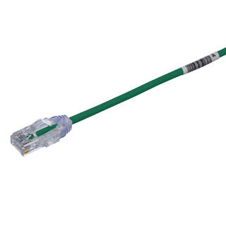 Patch kat6 UTP HF Grønn 20m, AWG28 Panduit miniatyrpatch
