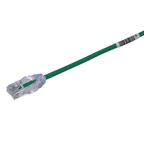 Patch kat6 UTP HF Grønn 20m, AWG28 Panduit miniatyrpatch