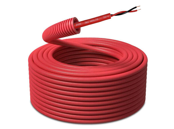 Brann-og Talevarsling 2x1mm 100m Belden Dca-s2d2a1,16mm, Rød LSZH Coilfix 