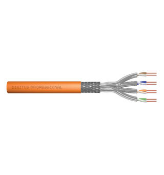 Kat7 kat6a S/FTP 4p HF Orange 500mT Digitus 1200MHz AWG23