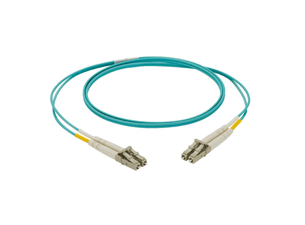 Fiberpatch OM4, LC Dupl, 2m Panduit NetKey® LSZH 2mm, Aqua 