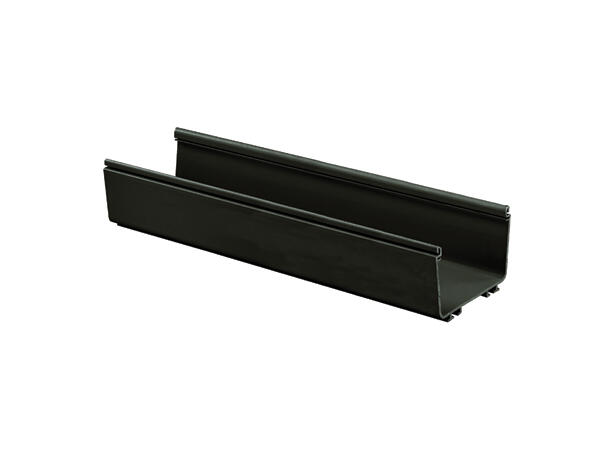 FiberRunner 6x4" Kanal, HF Sort Panduit lengder à 2m, pris pr meter 