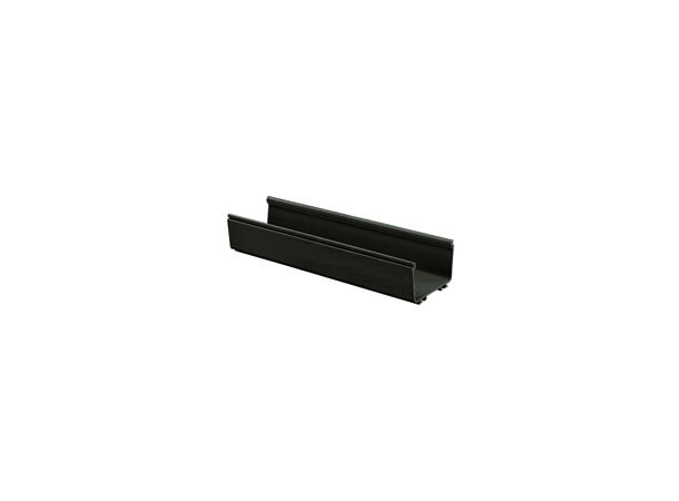 FiberRunner 6x4" Kanal, Sort Panduit lengder à 2m, pris pr meter 