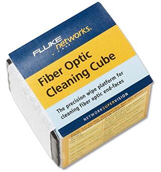 Fiber rensepapir i cube 125 ark  2x2" Fluke Networks