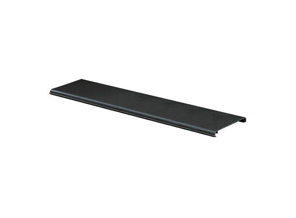 FiberRunner 6x4" Hengslet lokk, Sort Panduit 