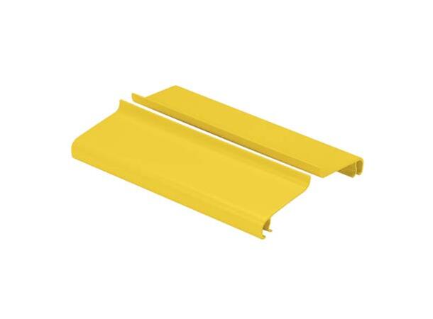 FiberRunner 6x4" Lokk m/splitt, Gul Panduit lengder à 2m, pris pr meter 