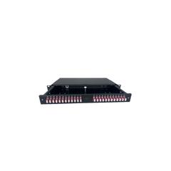 Fiberpanel OM4 inkl 24xLC-D adapter Sort