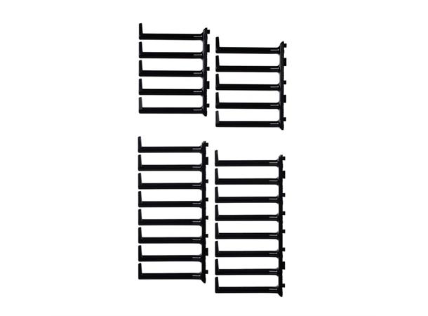 FlexFusion Cable Management Fingers,48RU Lengde 150mm, sort
