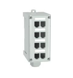 Mini-Com® 8-port DIN Rail Fiber panel Panduit IndustrialNet™