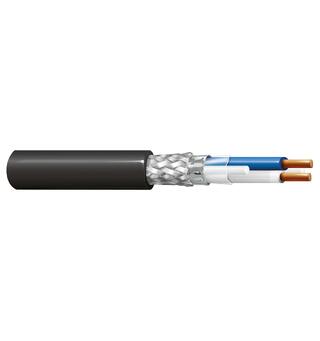 Single Pair Ethernet AWG18 uten jordtråd Belden LSZH 1500mT Skjermet Solid sort