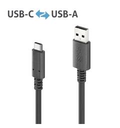 USB 3.2 10Gbps aktiv USB-C / USB-A 5m PureLink, PureInstall Gen 2x1 3A/5V/15W