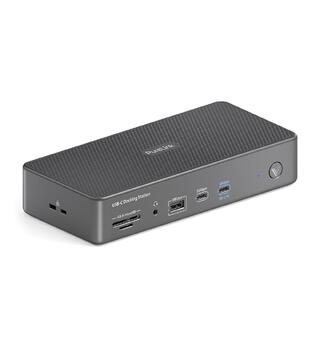 Docking Station USB4 Dual Display 14-i-1 USB-C docking 40Gbps/100W PD