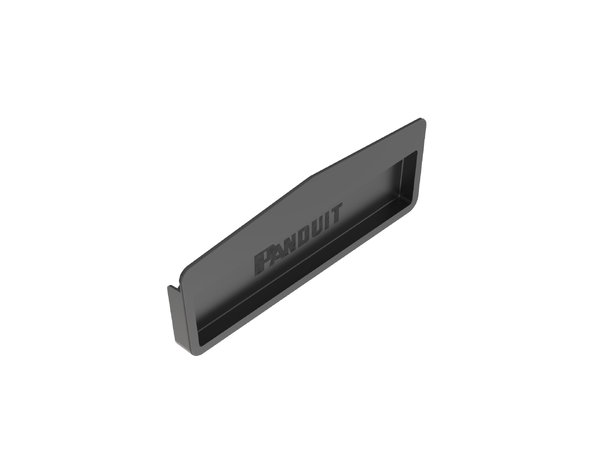 FiberRunner 12x4" Endeavslutning, Sort Panduit 