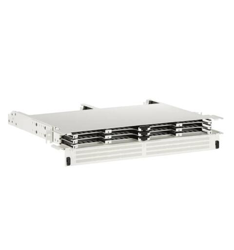 HD Flex 1 RU 6 port Enclosure, White Panduit for inntil 144 fiber