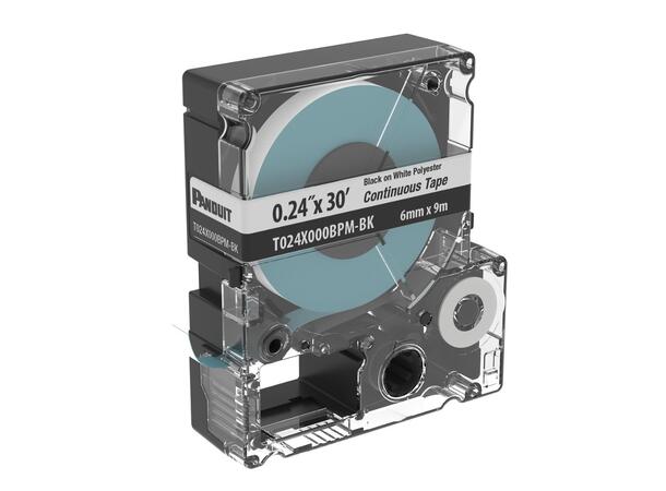 Merkelapper for MP300 Continuous Sort/Hvit 5,82 mmx9,1m, Polyester