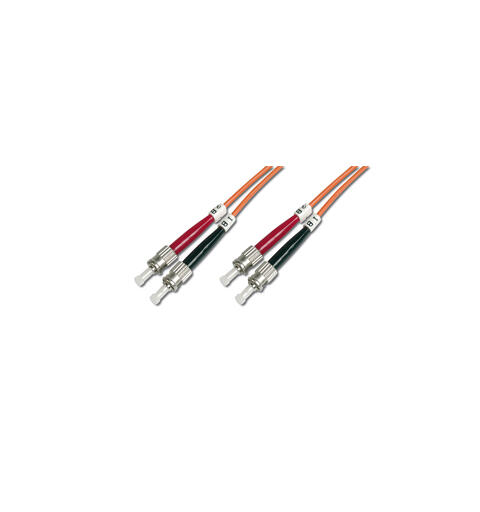 Patch Fiber OM1 ST/ST Orange 10m Duplex Halogenfri 3mm