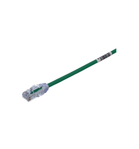 Patch kat6a UTP HF Grønn 1.5m, AWG28 Panduit Miniatyrpatch