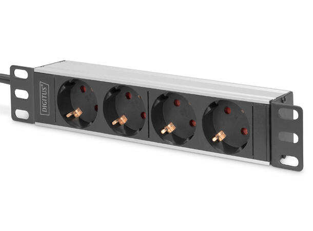 10" strømskinn 4 uttak, 2m kabel