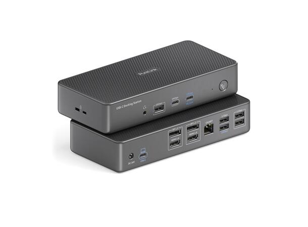 Docking Station USB3.2 Dual Display DL 14-i-1 USB-C docking 5x10Gbps/100W PD 