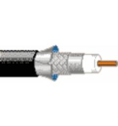 Videokoaks RG-7 12GHz 4K 75 Ohm AWG16 HF Belden Ø=8,13mm LSZH Sort, 500mT