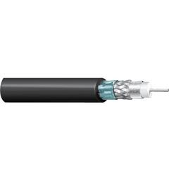 Videokoaks RG-7 12GHz 4K 75 Ohm AWG16 HF Belden Ø=8,13mm LSZH Sort, 500mT
