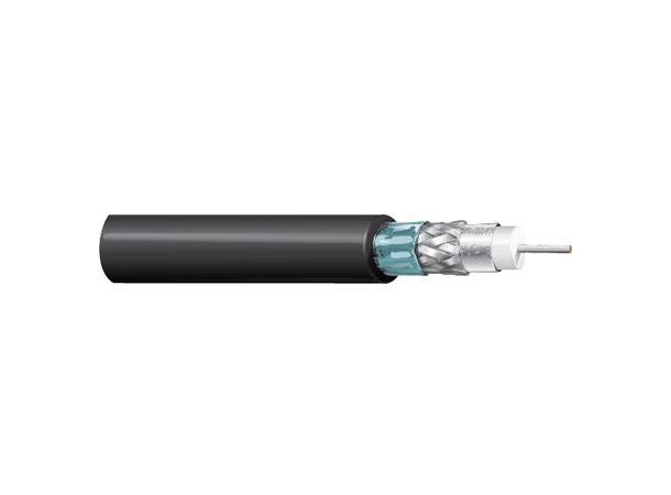 Videokoaks RG-7 12GHz 4K 75 Ohm AWG16 HF Belden Ø=8,13mm LSZH Sort, 500mT 