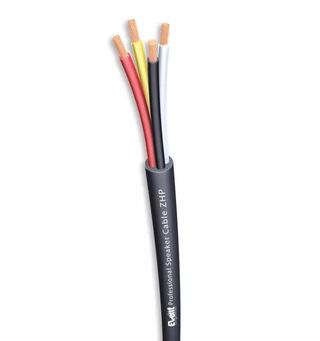 Høyttalerkabel 4x2,5mm2 Event® LSZH Ø=9,0mm Cca Sort 500mT