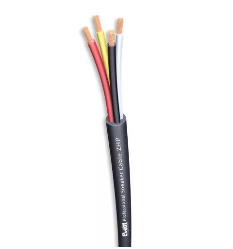 Høyttalerkabel 4x2,5mm2 Event® LSZH Ø=9,0mm Cca Sort 500mT