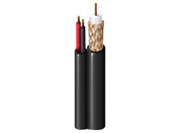 Videokoaks RG6 + Power 2x1mm Banana Peel Belden hybrid 8-tall, 305mT
