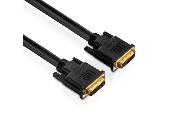 DVI til DVI kabel 2K Dual link 1m 