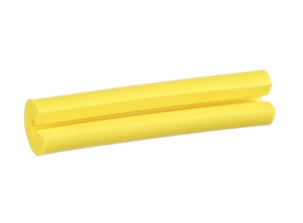 Merke hylse 2mm for simplex kabel, Gul Innvendig Ø= 2,36mm, LabelCore, 100 pk 