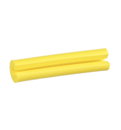 Merke hylse 2mm for simplex kabel, Gul Innvendig Ø= 2,36mm, LabelCore, 100 pk