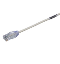 Patch kat6 UTP HF Offwhite 0.2m, AWG28 Panduit Miniatyrpatch