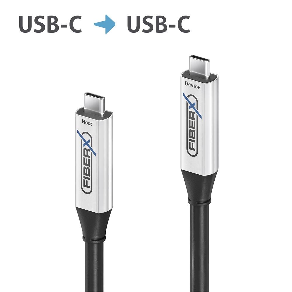 USB 3.2 Gen1 AOC kabel 5 Gbps USB-C 7,5m PureLink FiberX Serie ...