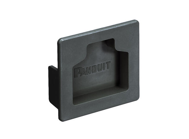 FiberRunner 2x2" Endelokk, Sort Panduit 