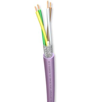 BusCab 2 par 0,34mm² Dual Shield CANBus, RS-485  LSZH, Lilla