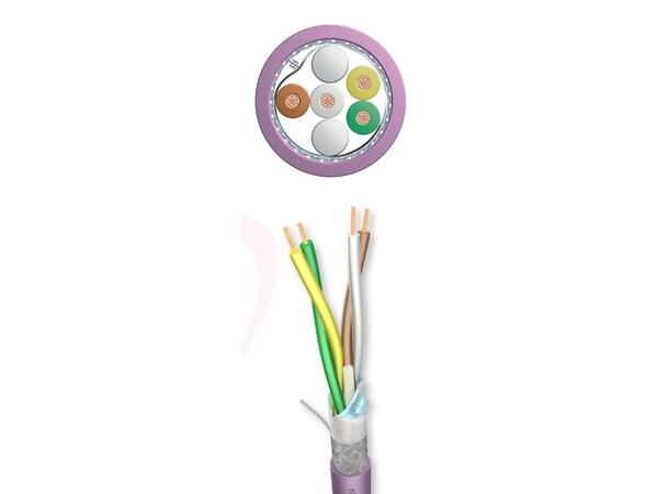 BusCab 2 par 0,34mm² Dual Shield CANBus, RS-485  LSZH, Lilla 