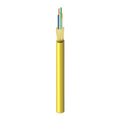 Fiberkabel G24 OS2, LSZH Yellow Fast kledning