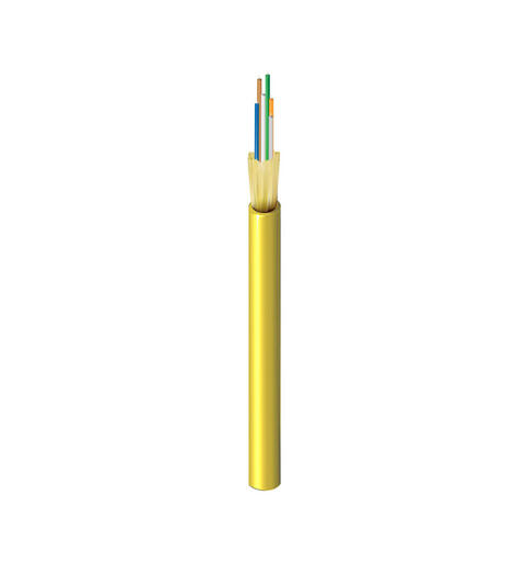 Fiberkabel G24 OS2, LSZH Yellow Fast kledning