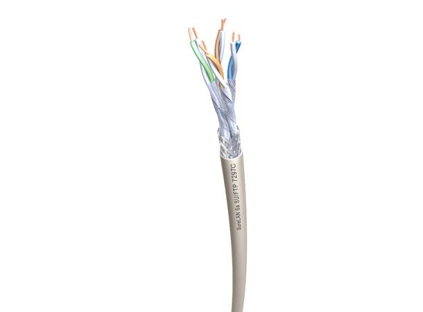 Kat 6a Industri, 4par, S/FTP, FRNC Sort Ytterdia. 7,7mm, UV res, Cca-s1a,d1,a1 