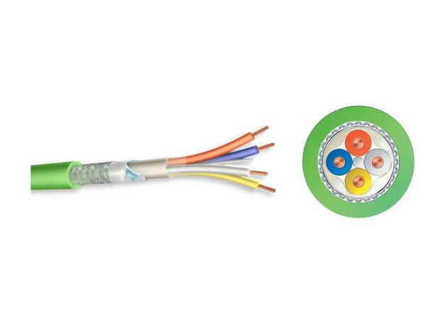 Signalkabel 4x2x0,8mm Bd Funksjonssikker JE-H(St)H, E90/PH120,FE 180, Rød 