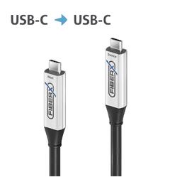 USB 3.2 Gen1 AOC kabel 5 Gbps USB-C 15m PureLink FiberX Serie